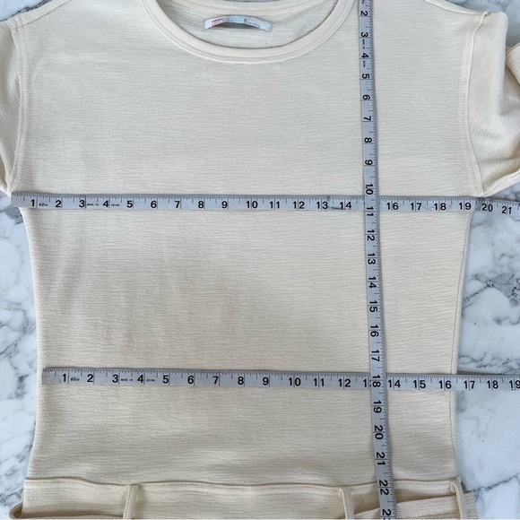 Free People Beach cream ivory long sleeve drop waist mini dress size XS - Picture 8 of 13